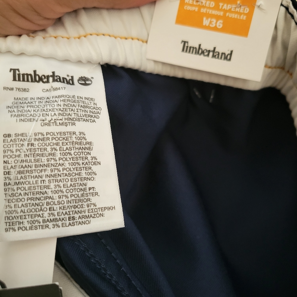 NWT TIMBERLAND STRETCH RELAXED FIT TAPERED SOFTSHELL JOGGER - Picture 9 of 9